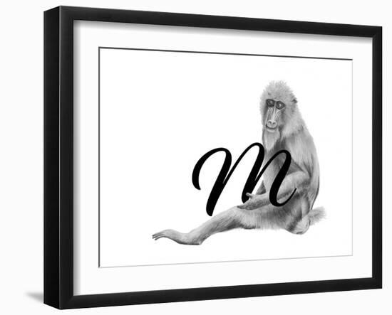 M is for Mandrill-Stacy Hsu-Framed Art Print