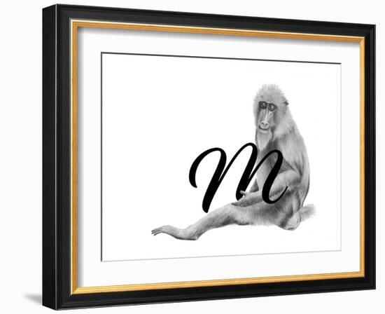 M is for Mandrill-Stacy Hsu-Framed Art Print