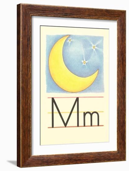 M Is for Moon-null-Framed Art Print