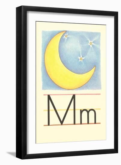 M Is for Moon-null-Framed Art Print