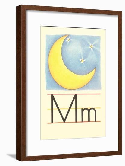 M Is for Moon-null-Framed Premium Giclee Print