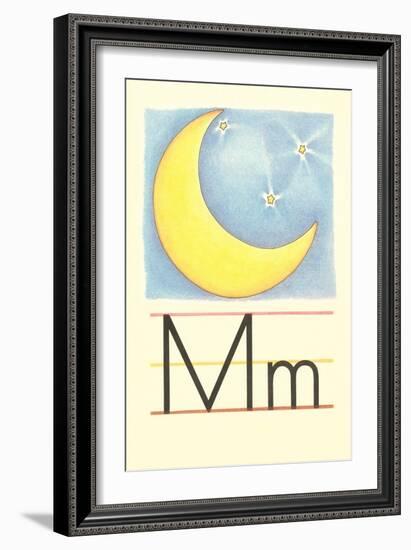 M Is for Moon-null-Framed Premium Giclee Print