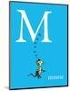 M is for Mouse (blue)-Theodor (Dr. Seuss) Geisel-Mounted Art Print
