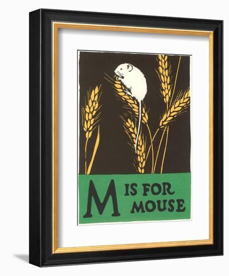 M is for Mouse-null-Framed Premium Giclee Print