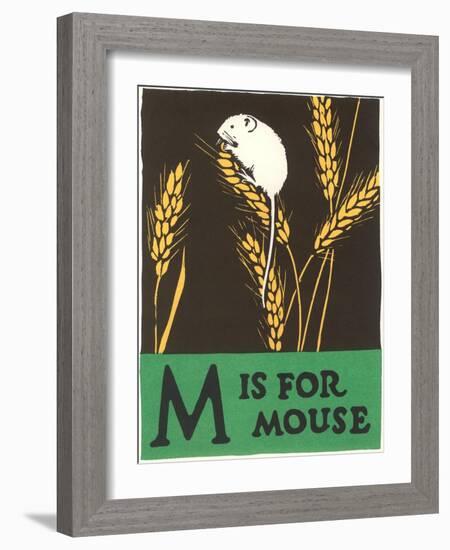 M is for Mouse-null-Framed Art Print