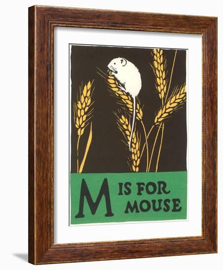 M is for Mouse-null-Framed Art Print