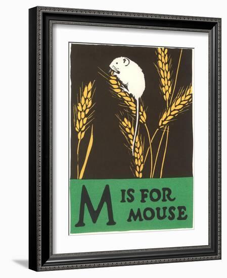 M is for Mouse-null-Framed Art Print