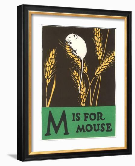 M is for Mouse-null-Framed Art Print