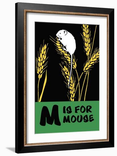 M is for Mouse-Charles Buckles Falls-Framed Art Print