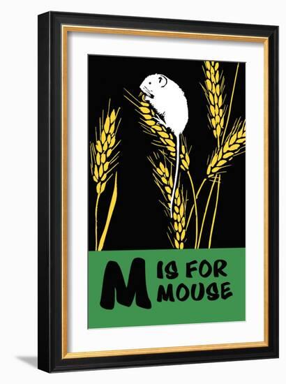 M is for Mouse-Charles Buckles Falls-Framed Art Print