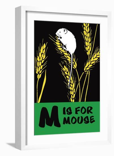 M is for Mouse-Charles Buckles Falls-Framed Art Print