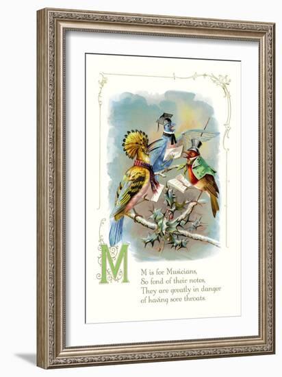 M is for Musicians-null-Framed Premium Giclee Print