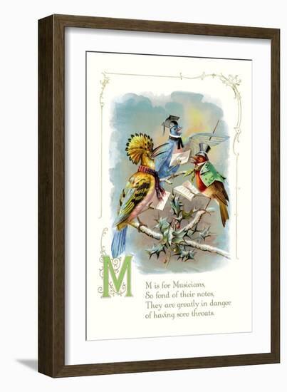 M is for Musicians-null-Framed Premium Giclee Print