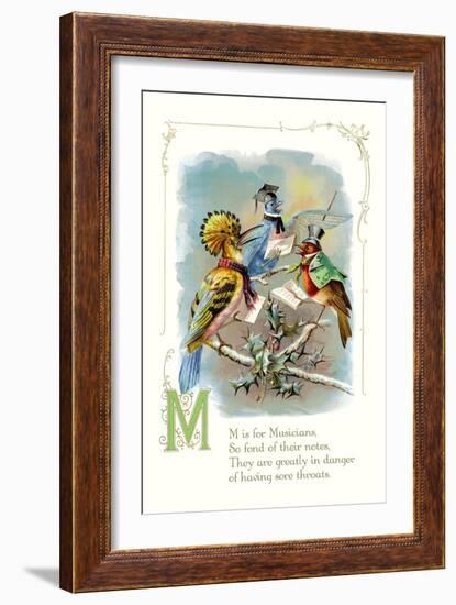 M is for Musicians-null-Framed Premium Giclee Print