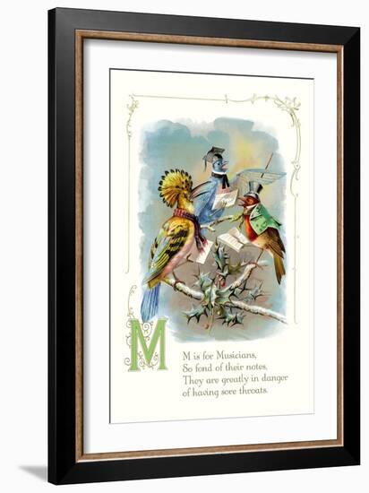 M is for Musicians-null-Framed Premium Giclee Print