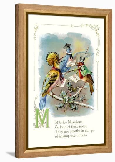 M is for Musicians-null-Framed Stretched Canvas