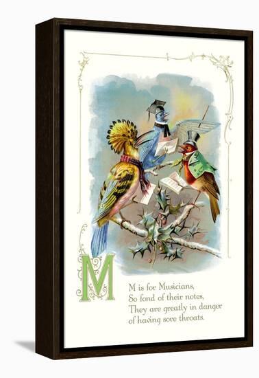 M is for Musicians-null-Framed Stretched Canvas