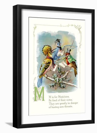 M is for Musicians-null-Framed Art Print