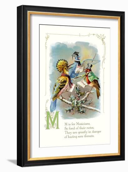 M is for Musicians-null-Framed Art Print