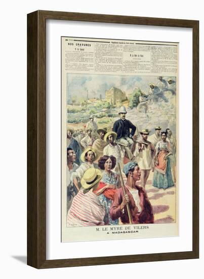 M. Le Myre De Vilers in Madagascar from 'Le Petit Journal', 22th October 1894-Meaulle & Tofani-Framed Giclee Print