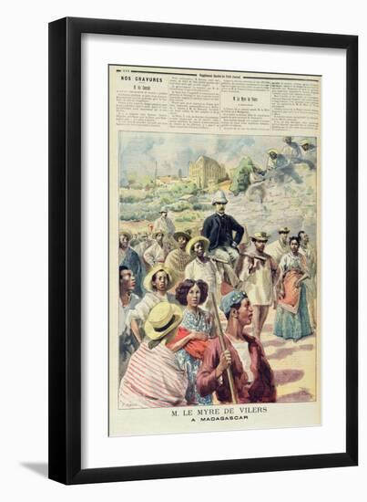 M. Le Myre De Vilers in Madagascar from 'Le Petit Journal', 22th October 1894-Meaulle & Tofani-Framed Giclee Print