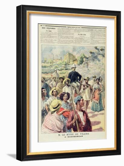 M. Le Myre De Vilers in Madagascar from 'Le Petit Journal', 22th October 1894-Meaulle & Tofani-Framed Giclee Print