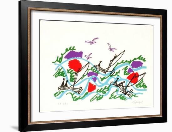 M - Le retour de la pêche-Charles Lapicque-Framed Limited Edition