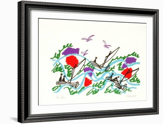 M - Le retour de la pêche-Charles Lapicque-Framed Limited Edition