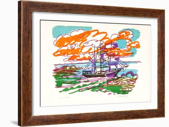 M - Le Terre-Neuvas-Charles Lapicque-Framed Limited Edition