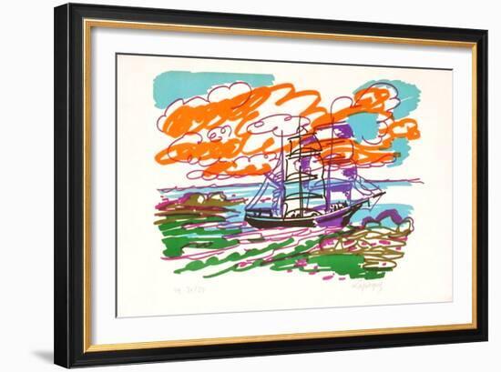 M - Le Terre-Neuvas-Charles Lapicque-Framed Limited Edition