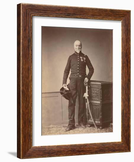 M. Loria of the 24th Mounted Chasseur Regiment, Chevalier of the Legion of Honour, 1860-null-Framed Photographic Print