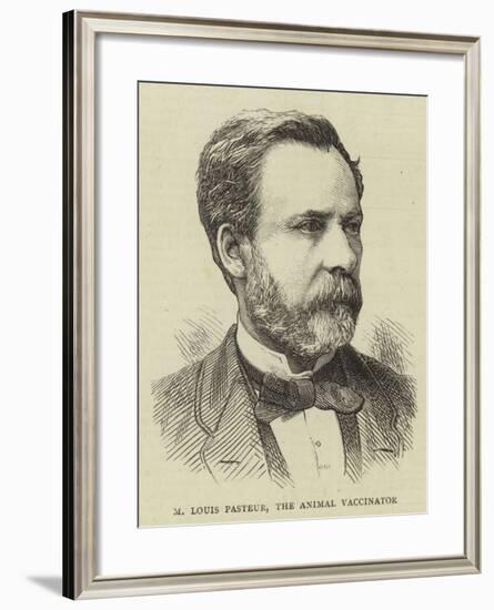 M Louis Pasteur, the Animal Vaccinator-null-Framed Giclee Print