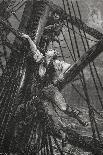 Passepartout Climbing the Mast Of a Ship. Illustration To the Novel-M.M. De Neuville-Giclee Print