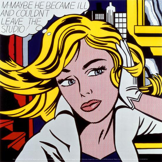 'M-Maybe, c.1965' Art Print - Roy Lichtenstein | Art.com