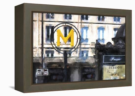 M Metro Paris-Philippe Hugonnard-Framed Premier Image Canvas