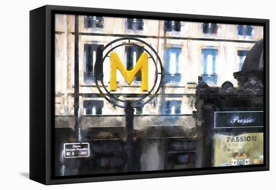 M Metro Paris-Philippe Hugonnard-Framed Premier Image Canvas