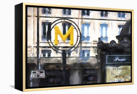 M Metro Paris-Philippe Hugonnard-Framed Premier Image Canvas