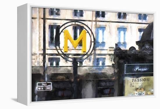 M Metro Paris-Philippe Hugonnard-Framed Premier Image Canvas