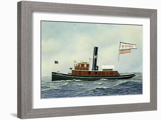 M. Moran Tug Boat, 1901-Antonio Jacobsen-Framed Giclee Print