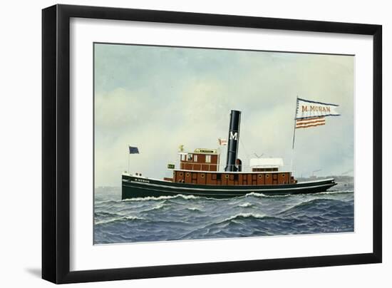 M. Moran Tug Boat, 1901-Antonio Jacobsen-Framed Giclee Print