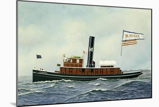 M. Moran Tug Boat, 1901-Antonio Jacobsen-Mounted Giclee Print