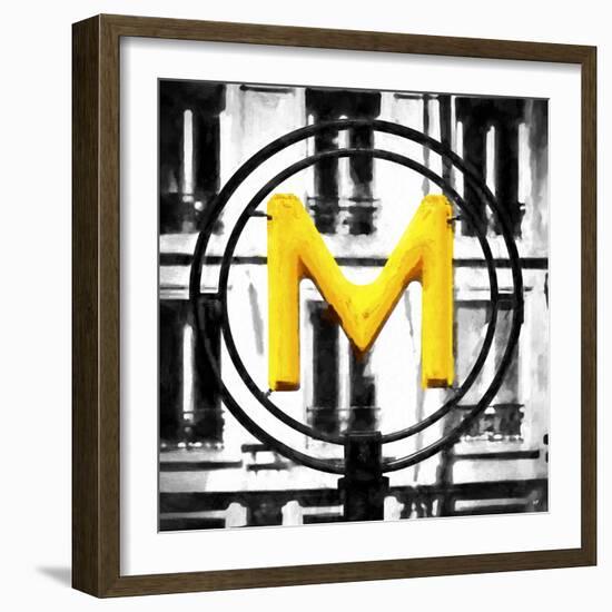 M Paris Metro-Philippe Hugonnard-Framed Giclee Print