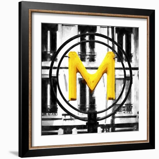 M Paris Metro-Philippe Hugonnard-Framed Giclee Print