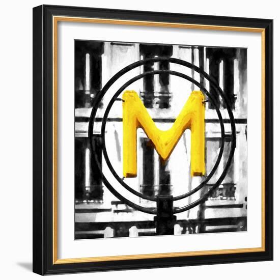 M Paris Metro-Philippe Hugonnard-Framed Giclee Print