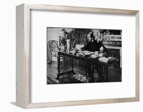 'M. Rostand in his Library', c1902, (1903)-Unknown-Framed Photographic Print