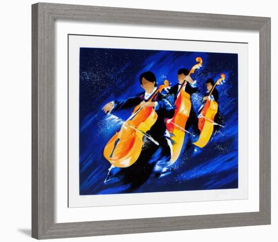 m - Trois violoncelles-Victor Spahn-Framed Limited Edition