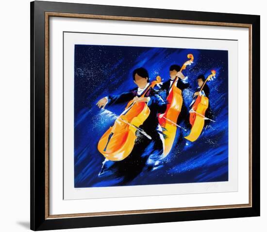 m - Trois violoncelles-Victor Spahn-Framed Limited Edition