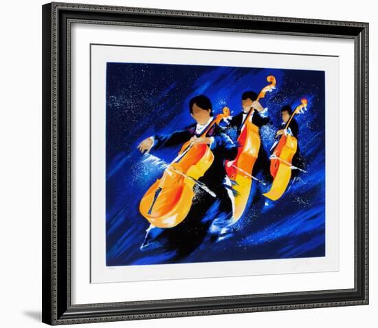 m - Trois violoncelles-Victor Spahn-Framed Limited Edition