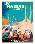Fly to Nassau by Clipper - New Providence Island, The Bahamas - Pan American World Airways (PAA)-Mark Von Arenburg-Giclee Print