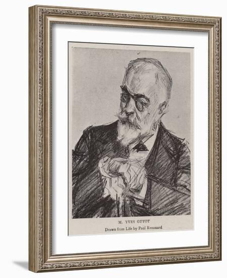 M Yves Guyot-Charles Paul Renouard-Framed Giclee Print